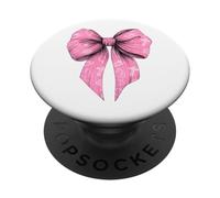 Coquette Bow Juventud Pastor Predicador Biblia Cruz Niña Mamá PopSockets PopGrip Adhesivo