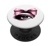 Coquette Bow Lash Tech Técnico de pestañas Terapeuta de pestañas PopSockets PopGrip Adhesivo