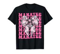 Coquette Bow Manatí Floaty Patata Vaca Mar Niña Mamá Mamá Camiseta