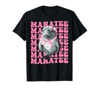 Coquette Bow Manatí Floaty Patata Vaca Mar Niña Mamá Mamá Camiseta