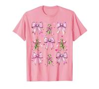 Coquette Bow Mantis Rezando Mantis Insecto Cinta Rosa Chica Camiseta