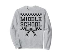 Coquette Bow Middle School Preppy para niñas de Regreso a Clases Sudadera