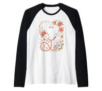 Coquette Bow OB GYN Obstetrician Womens Health Camiseta Manga Raglan