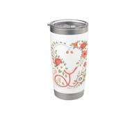 Coquette Bow OB GYN Obstetrician Womens Health Vaso térmico de acero inoxidable de doble pared