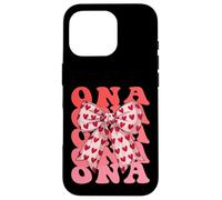 Coquette Bow ONA Nombre Estético Mujer Día de la Madre Diseño Carcasa para iPhone 16 Pro