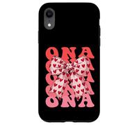 Coquette Bow ONA Nombre Estético Mujer Día de la Madre Diseño Carcasa para iPhone XR