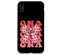 Coquette Bow ONA Nombre Estético Mujer Día de la Madre Diseño Carcasa para iPhone XS MAX