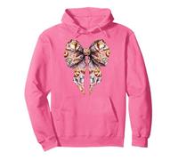 Coquette Bow Pan Hornear Pan Panadero Patrón Chica Mamá Sudadera con Capucha
