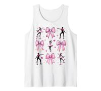 Coquette Bow Patinaje artístico Patinaje sobre hielo Patinador sobre hielo Niña Mamá Camiseta sin Mangas