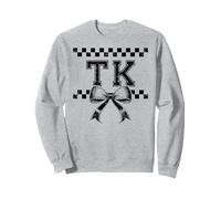 Coquette Bow Preppy I'm Ready for TK First Day of TK Girl Sudadera