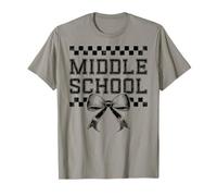 Coquette Bow Preppy Middle School Girl Kid 1er día de Escuela Camiseta