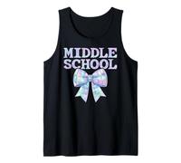 Coquette Bow Preppy Middle School Girl Kid 1er día de Escuela Camiseta sin Mangas