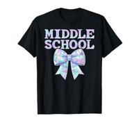 Coquette Bow Preppy Middle School Teacher Mujer Niña Camiseta