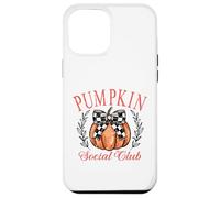 Coquette Bow Pumpkin Thanksgiving Autumn - club de calabaza Carcasa para iPhone 12 Pro Max