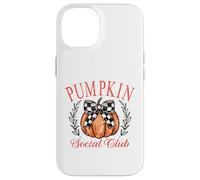Coquette Bow Pumpkin Thanksgiving Autumn - club de calabaza Carcasa para iPhone 14