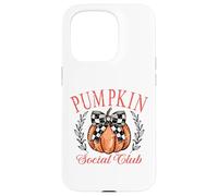 Coquette Bow Pumpkin Thanksgiving Autumn - club de calabaza Carcasa para iPhone 15 Pro