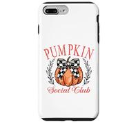 Coquette Bow Pumpkin Thanksgiving Autumn - club de calabaza Carcasa para iPhone 7 Plus/8 Plus