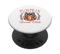 Coquette Bow Pumpkin Thanksgiving Autumn - club de calabaza PopSockets PopGrip Adhesivo