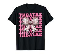 Coquette Bow Teatro Drama Comedia Máscara Niña Mamá Día de la Madre Camiseta