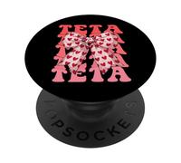 Coquette Bow Teta Nombre Estético Mujer Día de la Madre Diseño PopSockets PopGrip Adhesivo
