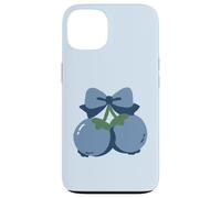 Coquette Bow with Blueberry Kawaii Charm Carcasa para iPhone 13