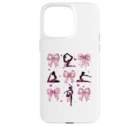Coquette Bow Yoga Profesor Yoga Instructor Chica Mamá Carcasa para iPhone 15 Pro Max
