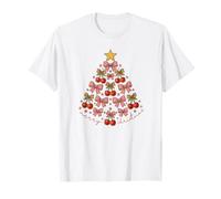 Coquette Cherry Bow Tree Girly Holiday Camiseta