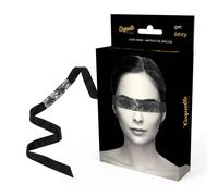 Coquette Chic Desire Antifaz de encaje con lazo - negro