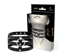 COQUETTE CHIC DESIRE - CHOKER CUERO VEGANO ESTILO FETISH