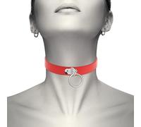 COQUETTE CHIC DESIRE COLLAR CUERO VEGANO ROJO ACCESORIO WOMAN FETISH