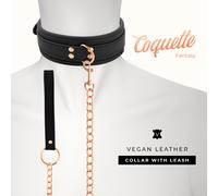 Coquette Chic Desire Collar Fantasy - Cuero Vegano Con Forro De Neopreno Para Comodidad Y Estilo