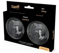 Coquette Cubre Pezones Chic Desire - Negro con brillantes - 1 par