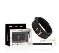 Coquette fantasy collar cuero vegano con correa