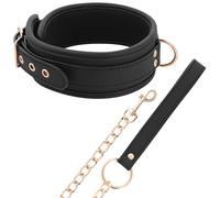 Coquette fantasy collar cuero vegano con correa