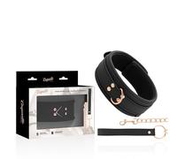 Coquette fantasy collar cuero vegano con correa