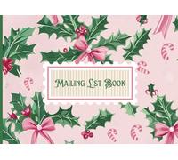Coquette Christmas Mailing List Guest Book: Winter Holiday Guestbook for Customer Contacts, Collecting Names, Emails, Phone Numbers, Event Register ... Helpful for Small Business Development