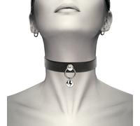 Coquette Collar Cuero Vegano Accesorio Woman Cascabel Dos