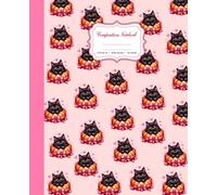 Coquette Composition Notebook: Cute Black Cat Pumpkin Journal with Pink Bow Aesthetic for Women, Teen Girls, and School Notes
