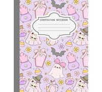 Coquette Composition Notebook: Girl Lined Pages Journal Cute halloween seamless illustration gingham Spooky Notebook Gift For Girl