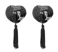 Coquette Cubre Pezones Chic Desire - Negro con brillantes - 1 par