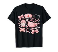 Coquette Cuidado de Heridas Enfermera Rosa Enfermería Estética Médica Camiseta
