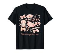 Coquette Cuidado de Heridas Enfermera Rosa Enfermería Estética Médica Camiseta