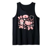 Coquette Cuidado de Heridas Enfermera Rosa Enfermería Estética Médica Camiseta sin Mangas