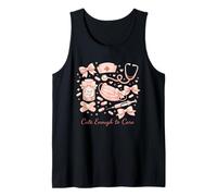 Coquette Cuidado de Heridas Enfermera Rosa Enfermería Estética Médica Camiseta sin Mangas