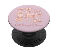Coquette Cuidado de Heridas Enfermera Rosa Enfermería Estética Médica PopSockets PopGrip Adhesivo
