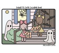 Coquette Cutie Coloring Book : Halloween Cuties