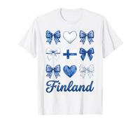 Coquette Finlandia Bandera Finlandesa Niñas Camiseta