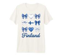 Coquette Finlandia Bandera Finlandesa Niñas Camiseta Premium
