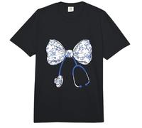 Coquette Floral Bow Sthetoscope Nurse Life RN LPN CNA Women Comfort Colors Adult Heavyweight T-Shirt