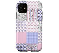 Coquette Floral Patchwork Quilt Fancy Toile de Jouy Carcasa para iPhone 11
